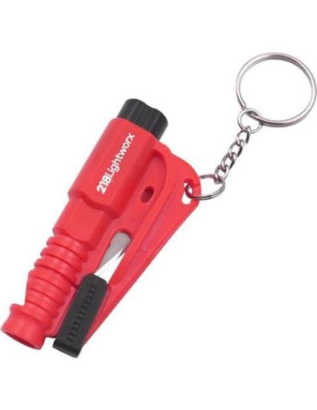 Herramienta de Seguridad 2-en-1 218Lightworx - Rompedor de Cristales y Cortador de Cinturones