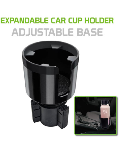 Soporte de Vaso Expandible Cellet para Coche - Negro, Ajustable para Botellas de 8.6 a 9.7 cm