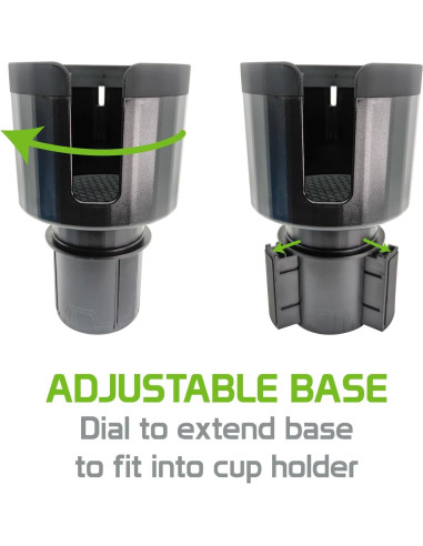 Soporte de Vaso Expandible Cellet para Coche - Negro, Ajustable para Botellas de 8.6 a 9.7 cm