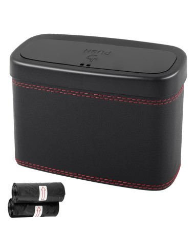 Basurero de Coche YGDMD con Tapa Presionada y 30 Bolsas