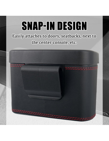 Basurero de Coche YGDMD con Tapa Presionada y 30 Bolsas