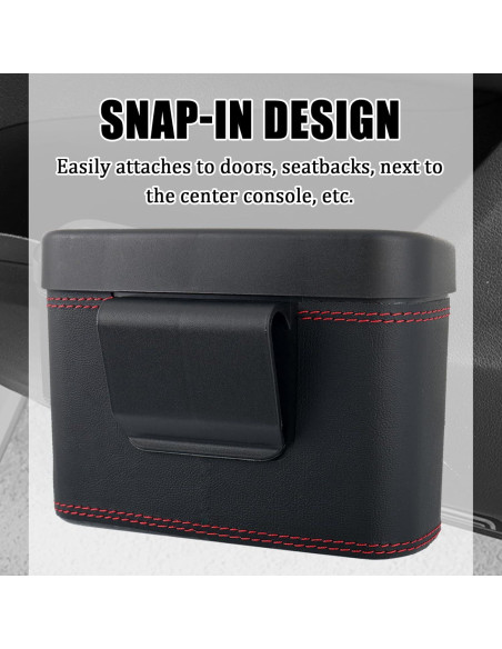 Basurero de Coche YGDMD con Tapa Presionada y 30 Bolsas