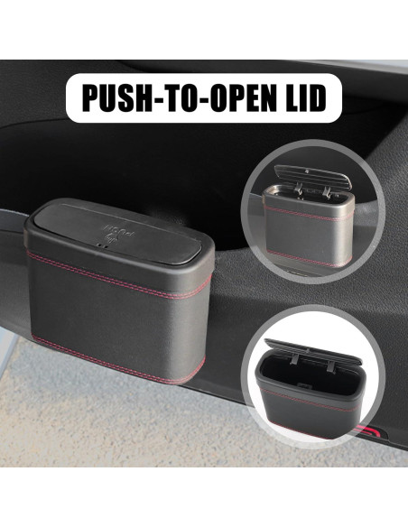 Basurero de Coche YGDMD con Tapa Presionada y 30 Bolsas