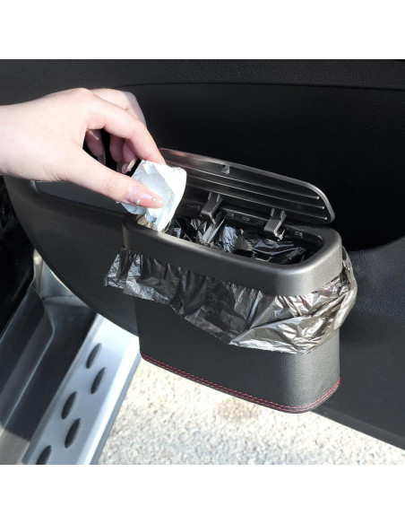 Basurero de Coche YGDMD con Tapa Presionada y 30 Bolsas