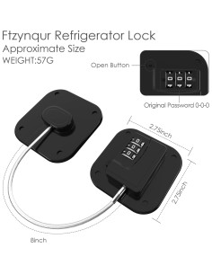 Cerradura de Refrigerador Ftzynqur 2-Pack Combinación Sin Llave 2