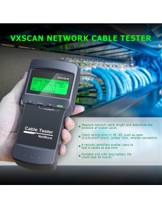 Probador de Cable de Red RJ45 VXSCAN NF8108-M 8 Unidades Remotas 2