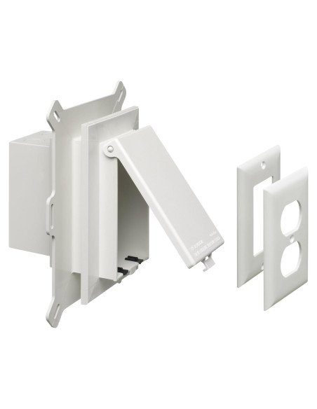 Caja de Salida Empotrada ARLINGTON DBVS1W-1 1-Gang Blanca Caja de Salida Empotrada ARLINGTON DBVS1W-1 1-Gang Blanca