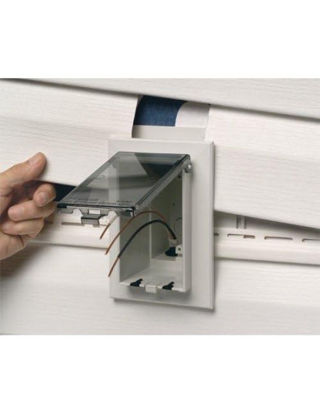 Caja de Salida Empotrada ARLINGTON DBVS1W-1 1-Gang Blanca Caja de Salida Empotrada ARLINGTON DBVS1W-1 1-Gang Blanca