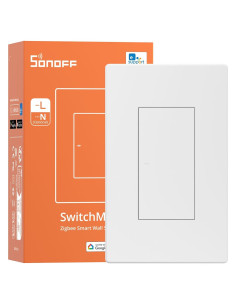 Interruptor de Luz Inteligente SONOFF ZBM5-1C, Zigbee, Sin Neutro