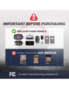 Abridor de Puerta de Garaje Lineal ASONPAO MCT-3 Control Remoto 2