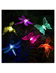 Luces Solares de Jardín GIGALUMI 6 Mariposas LED Coloridas