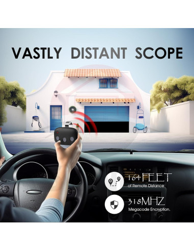 Abridor de Puerta de Garaje Lineal ASONPAO MCT-3 Control Remoto