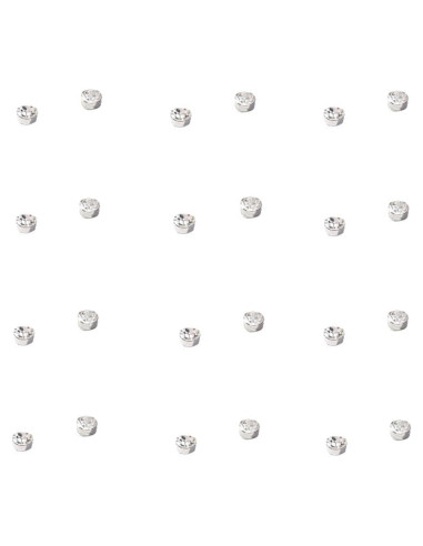Pendientes Magnéticos de Cristal NC 24 Pcs 5mm Sin Perforación