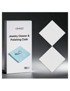 50 Paños de Limpieza de Joyería USHIGOO 7.62x7.62cm