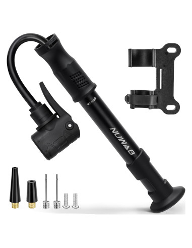 Bomba de Bicicleta Mini NUWAB 25 cm 100 PSI Doble Válvula
