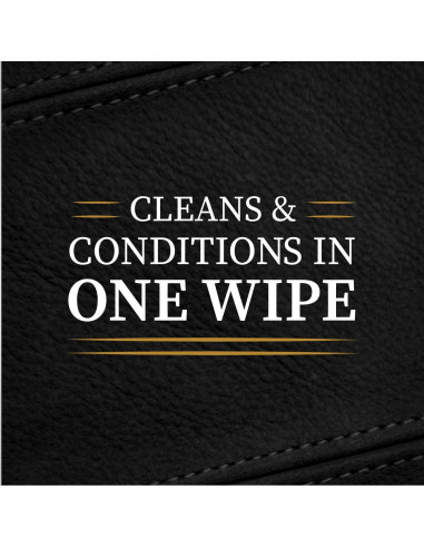 Limpiador y Acondicionador de Cuero Lexol 28 Toallitas