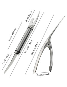 Set de 2 Herramientas para Desvenar Camarones Magiiczol 2