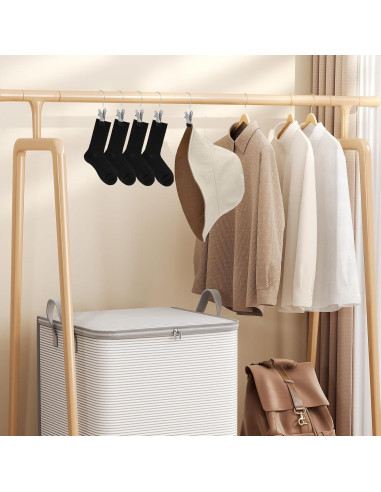 Clips de Percha YUXIANLB - 50 Piezas Acero Inoxidable