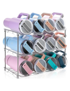 Organizador de Botellas de Agua Amaoot - Soporte Apilable 3 Pzas