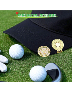 Marcador de Pelota de Golf WUSUTE Divertido con Clip Magnético 2