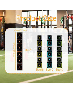 Escalera de Agilidad Yiju con Mat Antideslizante 270x40cm 2