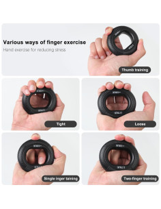 Fortalecedor de Agarre de Mano Keria Ajustable 5-100KG 2