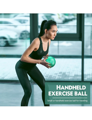 4 Balones de Tonificación con Peso Seenelling 0.45 kg Verde