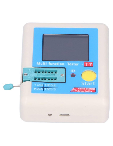 Probador de Transistores Multifuncional 01 02 015 Pantalla TFT