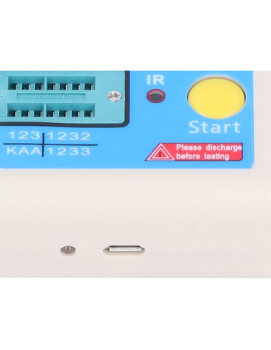 Probador de Transistores Multifuncional 01 02 015 Pantalla TFT