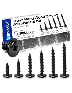 Kit de Tornillos Autoperforantes de Madera Usdrwam 170 PCS