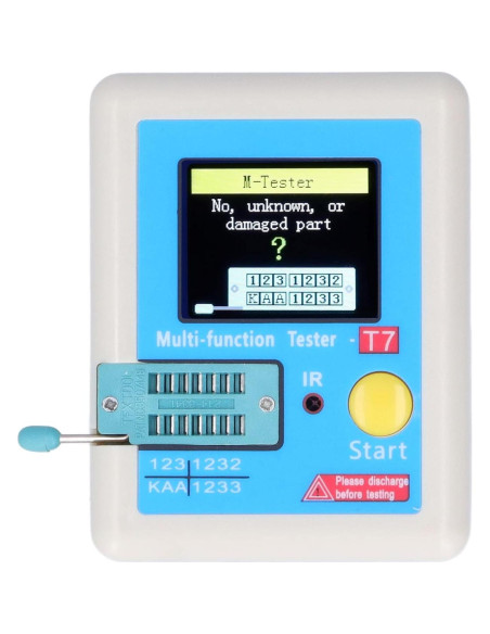 Probador de Transistores Multifuncional 01 02 015 Pantalla TFT
