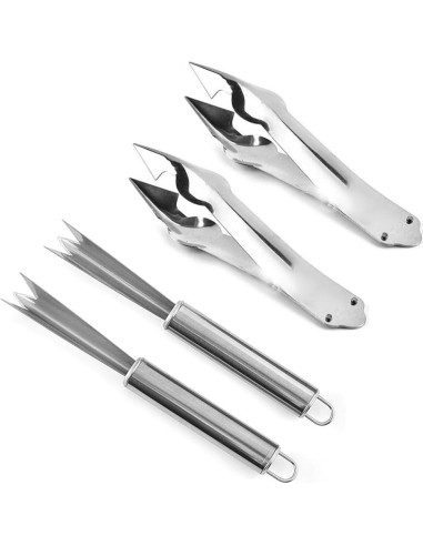 Paquete de 4 Herramientas para Piña TorSor - Acero Inoxidable
