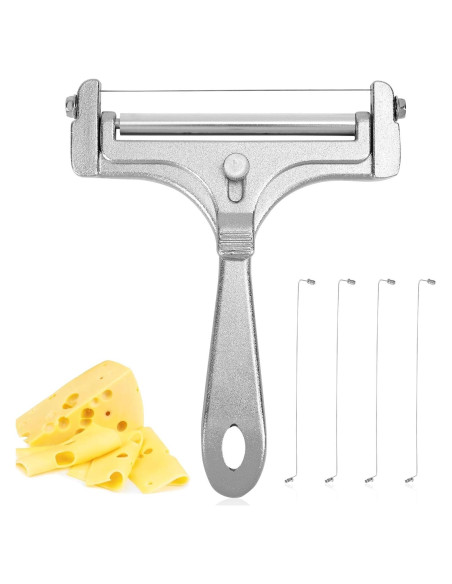 Cortador de Queso Acero Inoxidable Lasuroa con 4 Cuerdas