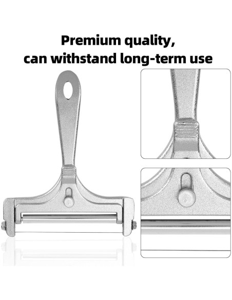 Cortador de Queso Acero Inoxidable Lasuroa con 4 Cuerdas