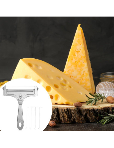 Cortador de Queso Acero Inoxidable Lasuroa con 4 Cuerdas