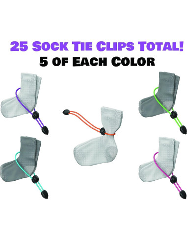 Clip de Corbata para Calcetines Stokkar Goods - 25 Piezas Multicolor