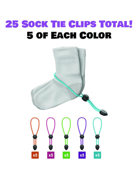 Clip de Corbata para Calcetines Stokkar Goods - 25 Piezas Multicolor