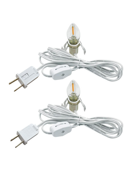 Cable de Luz LED con Bombillas C7 MEILUX - 2 Unidades 2700K