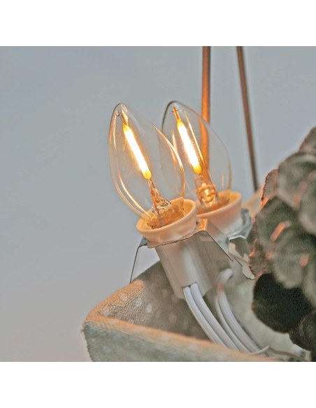 Cable de Luz LED con Bombillas C7 MEILUX - 2 Unidades 2700K