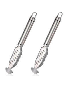2 Herramientas de Raspar Escamas de Pescado Xanadued Acero Inoxidable