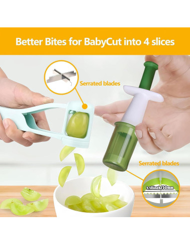 Cortador de Frutas HKLRWPR de Acero Inoxidable Verde 108g