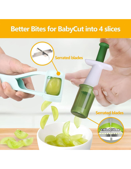 Cortador de Frutas HKLRWPR de Acero Inoxidable Verde 108g