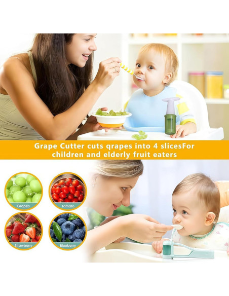 Cortador de Frutas HKLRWPR de Acero Inoxidable Verde 108g