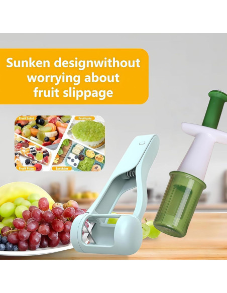 Cortador de Frutas HKLRWPR de Acero Inoxidable Verde 108g