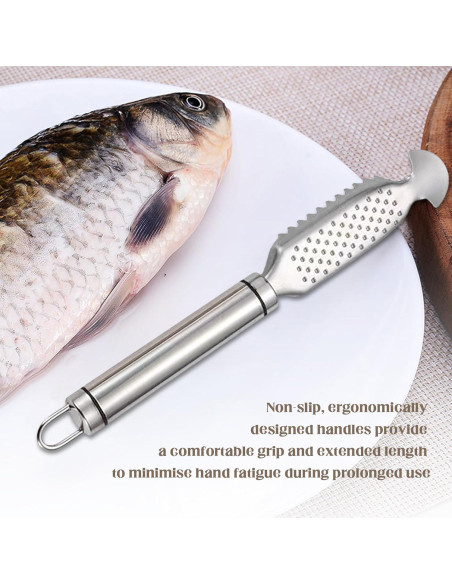 2 Herramientas de Raspar Escamas de Pescado Xanadued Acero Inoxidable