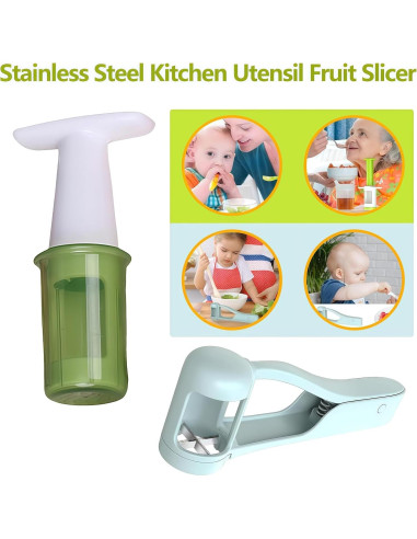 Cortador de Frutas HKLRWPR de Acero Inoxidable Verde 108g