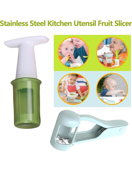 Cortador de Frutas HKLRWPR de Acero Inoxidable Verde 108g