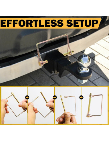 10 Piezas Pin de Enganche de Remolque 10 cm Dpyrrhic