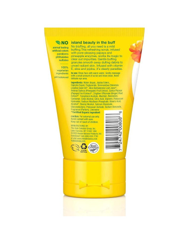 Exfoliante Facial Hawaiano Alba Botanica 113.4 g Enzima de Piña
