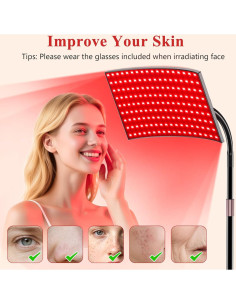 Terapia de Luz Roja XMZXMZ 660nm y 850nm Panel LED Grande 2